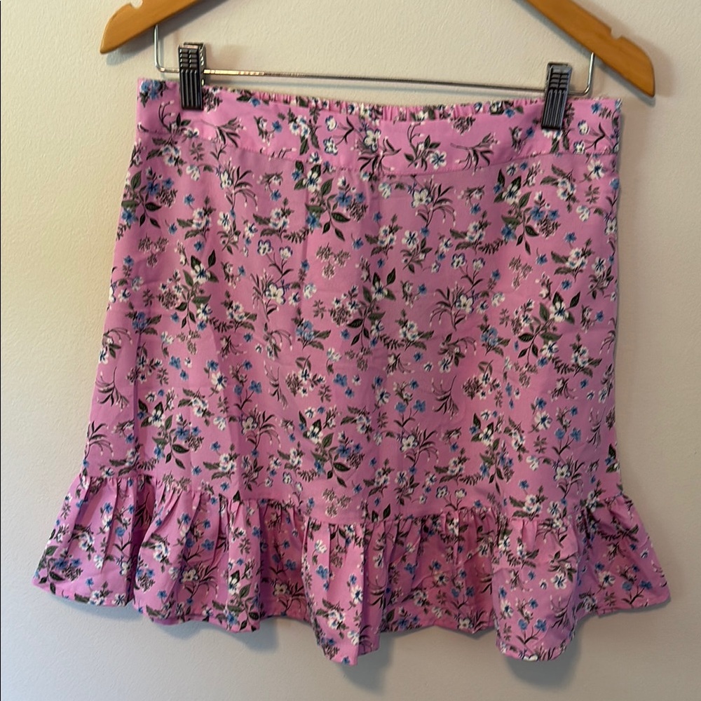 NWT Vera Moda Floral Pink Skirt